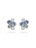 Raindance Watercolour White Gold Cluster Stud Earrings