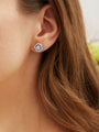 Maymay Rose Platinum Diamond Earrings