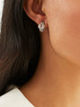 The Knot White Gold Diamond Earrings