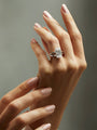ASHOKA® Diamond Ring With Open Shoulders