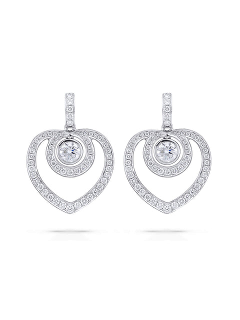 Sophie Platinum Diamond Earrings