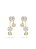 Raindance Large Detachable Double Drop Yellow Gold Earrings
