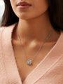 Maymay Rose Large Diamond Platinum Pendant
