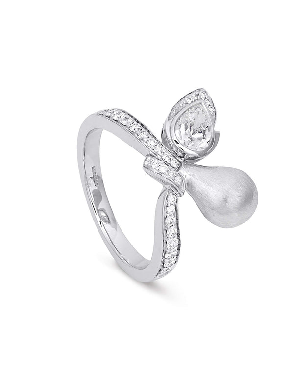 Orchard White Gold Ring With Pear Diamond