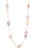 Luna Long Pearl Rose Gold Necklace