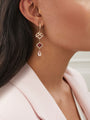 Woodland Morganite Diamond Rose Gold Drop Earrings