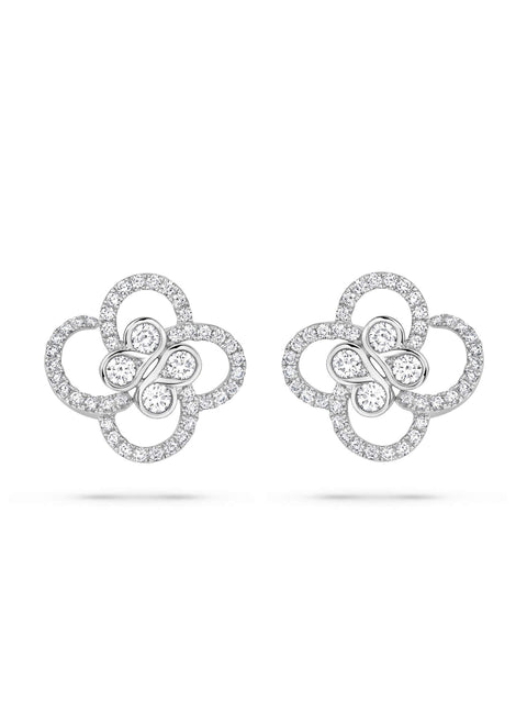 Be Boodles Platinum Diamond Earrings
