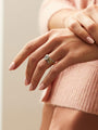 Ribbons Ashoka Pink and White Diamond Ring