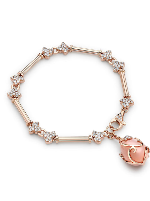 Secret Garden Pink Opal Rose Gold Bracelet