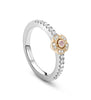 Secret Garden Pink Diamond Flower Ring