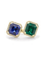 Gemini Emerald and Sapphire Yellow Gold Ring
