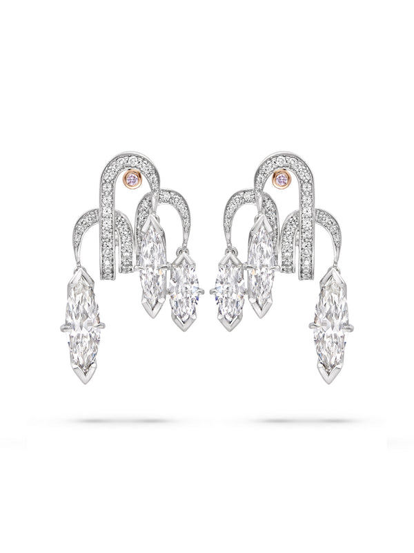 Secret Garden Marquise Diamond Earrings
