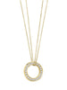 Roulette Large Yellow Gold Diamond Pendant