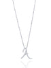 Love Letter Diamond White Gold Initial Pendant
