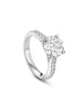 Harmony Round Brilliant Platinum Diamond Engagement Ring