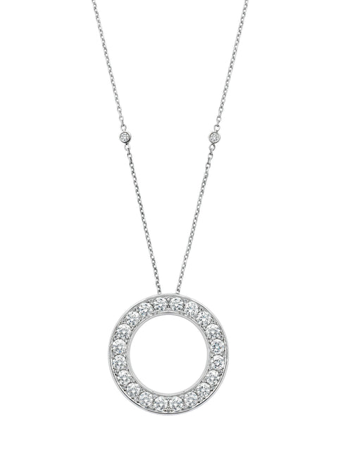 Roulette Mega Platinum Diamond Pendant