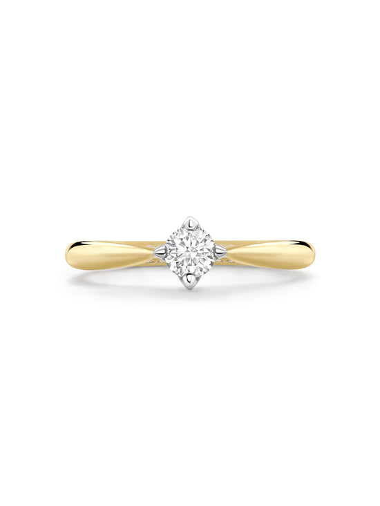 Boodles Brilliance Yellow Gold Diamond Engagement Ring 0.25 carat (approx.)