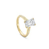 Petal Ashoka Yellow Gold Diamond Engagement Ring