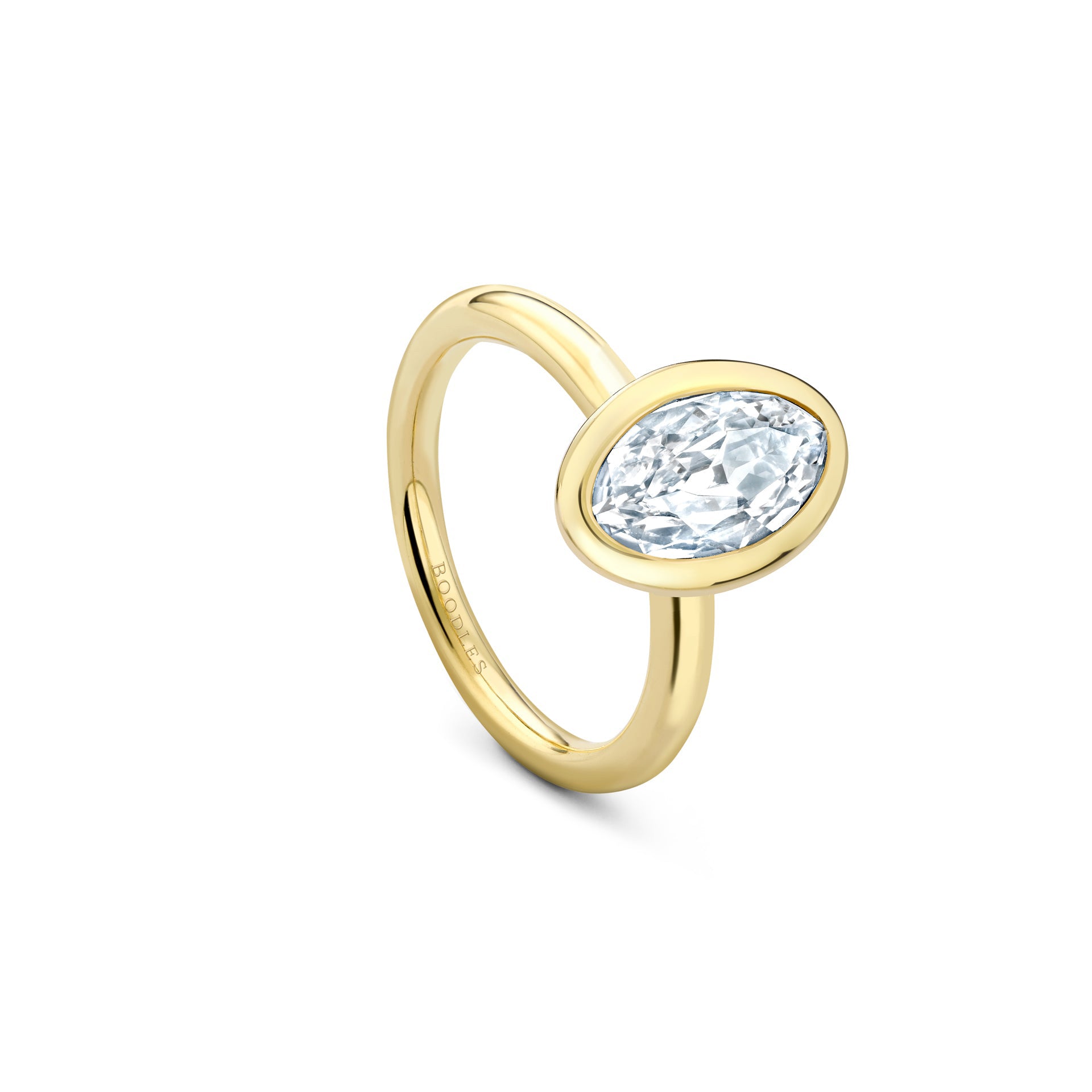 Florentine Marquise Yellow Gold Diamond Ring