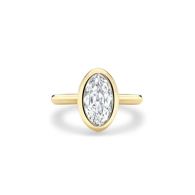 Florentine Marquise Yellow Gold Diamond Ring
