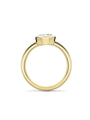 Florentine Round Yellow Gold Diamond Ring