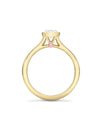 Florentine Oval Diamond Yellow Gold Engagement Ring