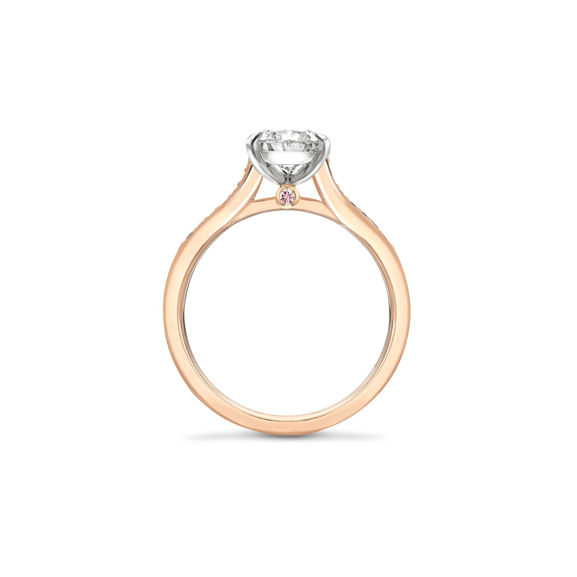 Harmony Pear Diamond Rose Gold Engagement Ring