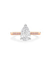 Harmony Pear Diamond Rose Gold Engagement Ring