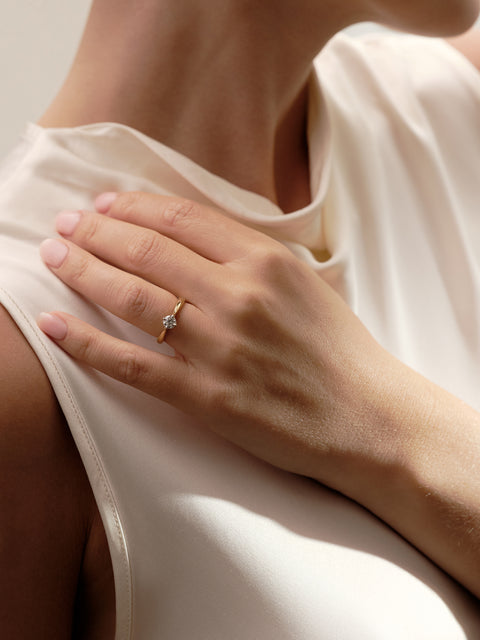 Boodles Brilliance Yellow Gold Diamond Engagement Ring 0.5 Carat