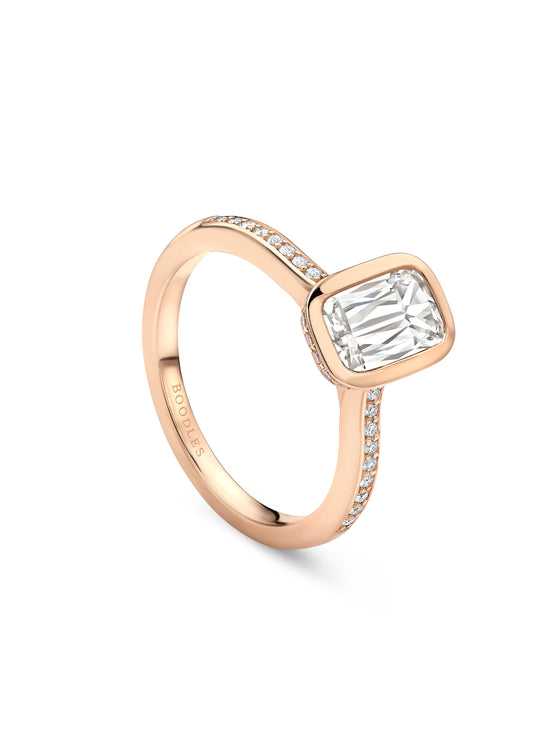 Ashoka Rose Gold Diamond Engagement Ring
