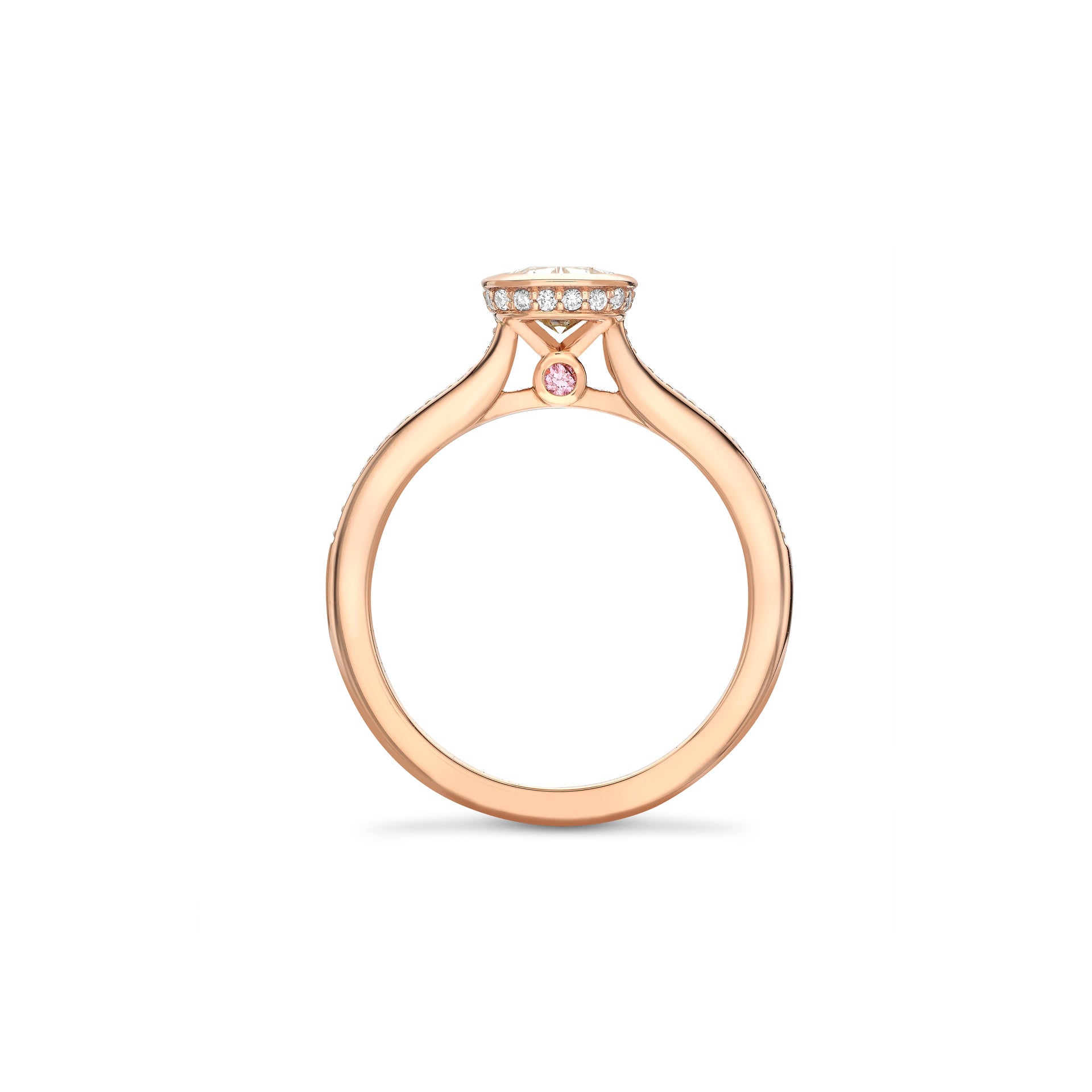 The Boodles Ashoka Rose Gold Diamond Engagement Ring