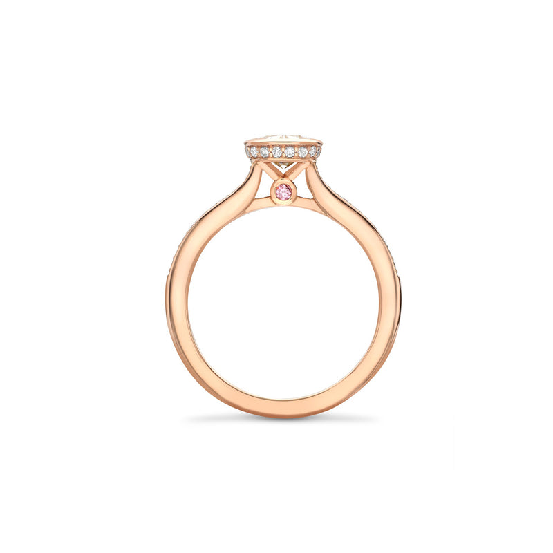 The Boodles Ashoka Rose Gold Diamond Engagement Ring