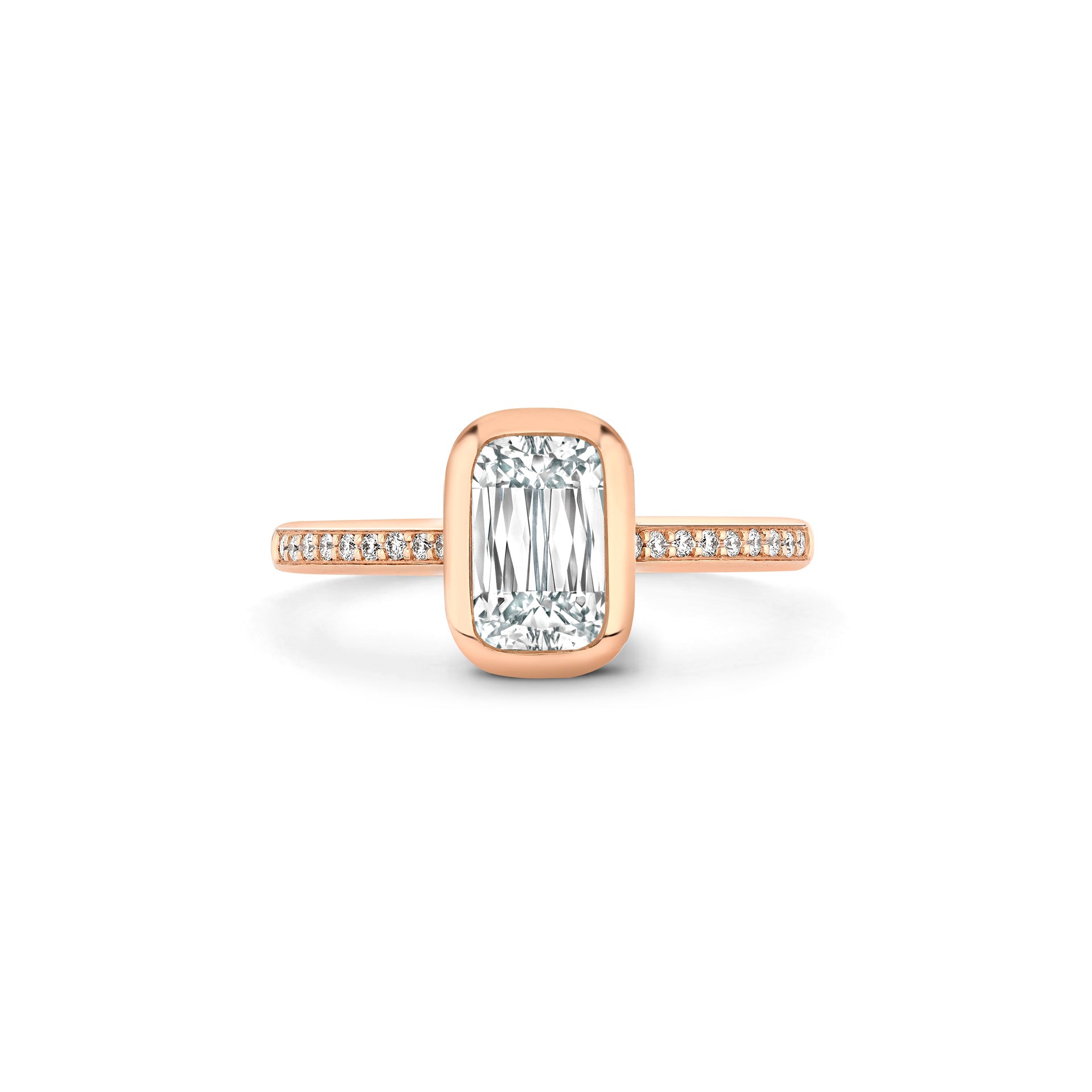 The Boodles Ashoka Rose Gold Diamond Engagement Ring