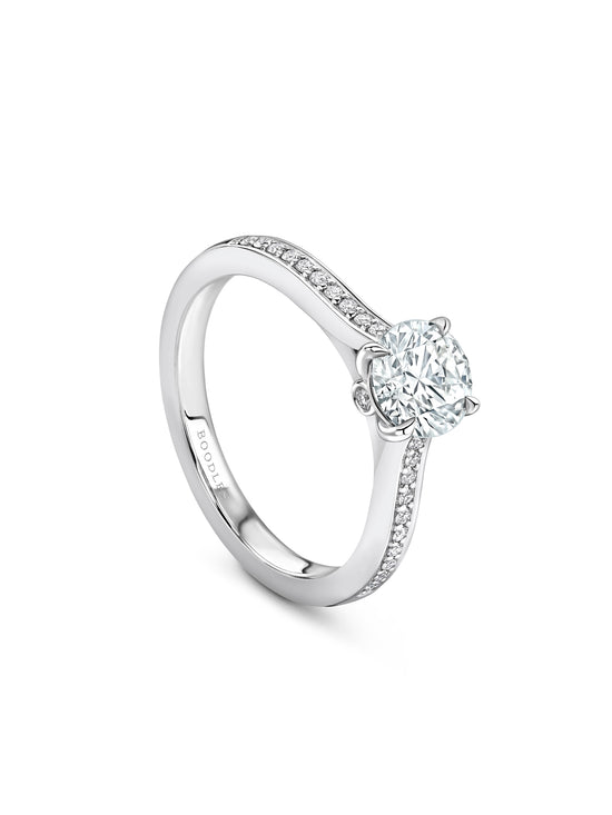 Harmony Round Brilliant Diamond Engagement Ring