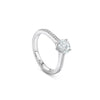 Harmony Round Brilliant Platinum Diamond Engagement Ring