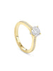 Harmony Round Yellow Gold Diamond Engagement Ring