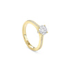 Harmony Round Yellow Gold Diamond Engagement Ring
