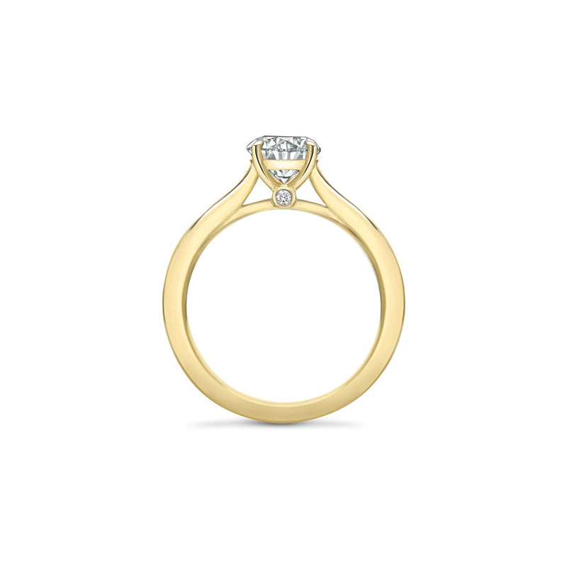 Harmony Round Yellow Gold Diamond Engagement Ring