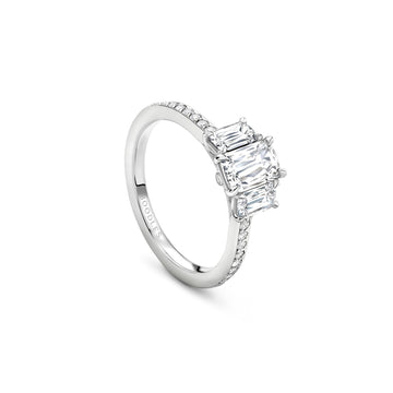 Trilogy Ashoka Cut Platinum Diamond Ring