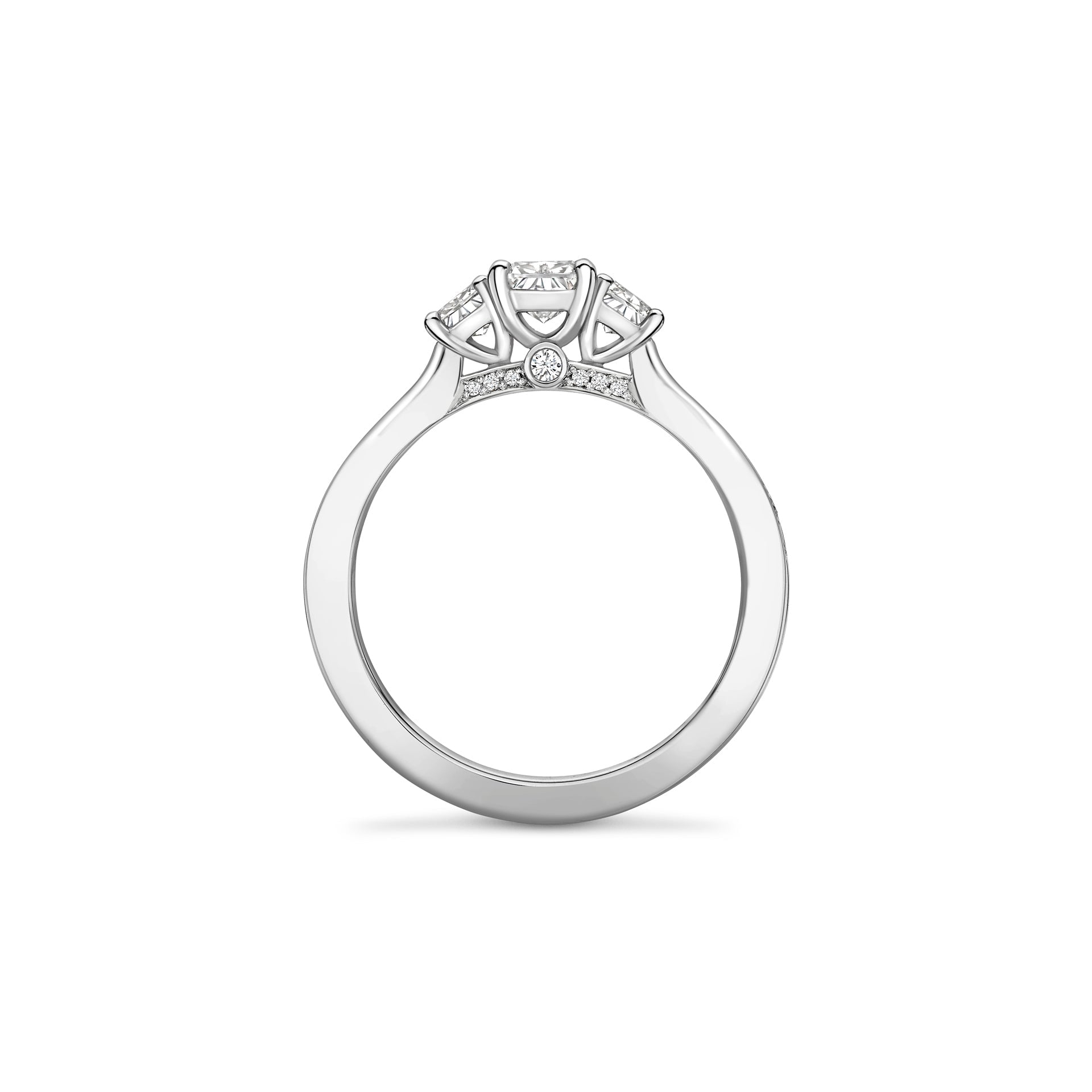 Trilogy Ashoka Cut Platinum Diamond Ring