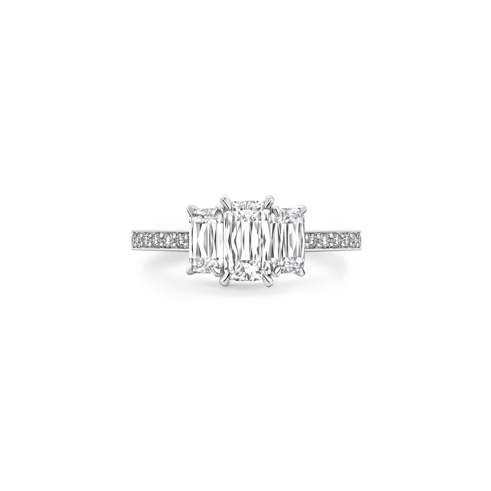 Trilogy Ashoka Cut Platinum Diamond Ring