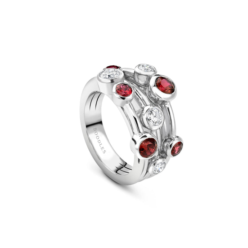 Raindance Classic Platinum Ruby Ring
