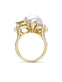 Secret Garden Pearl Yellow Gold Ring