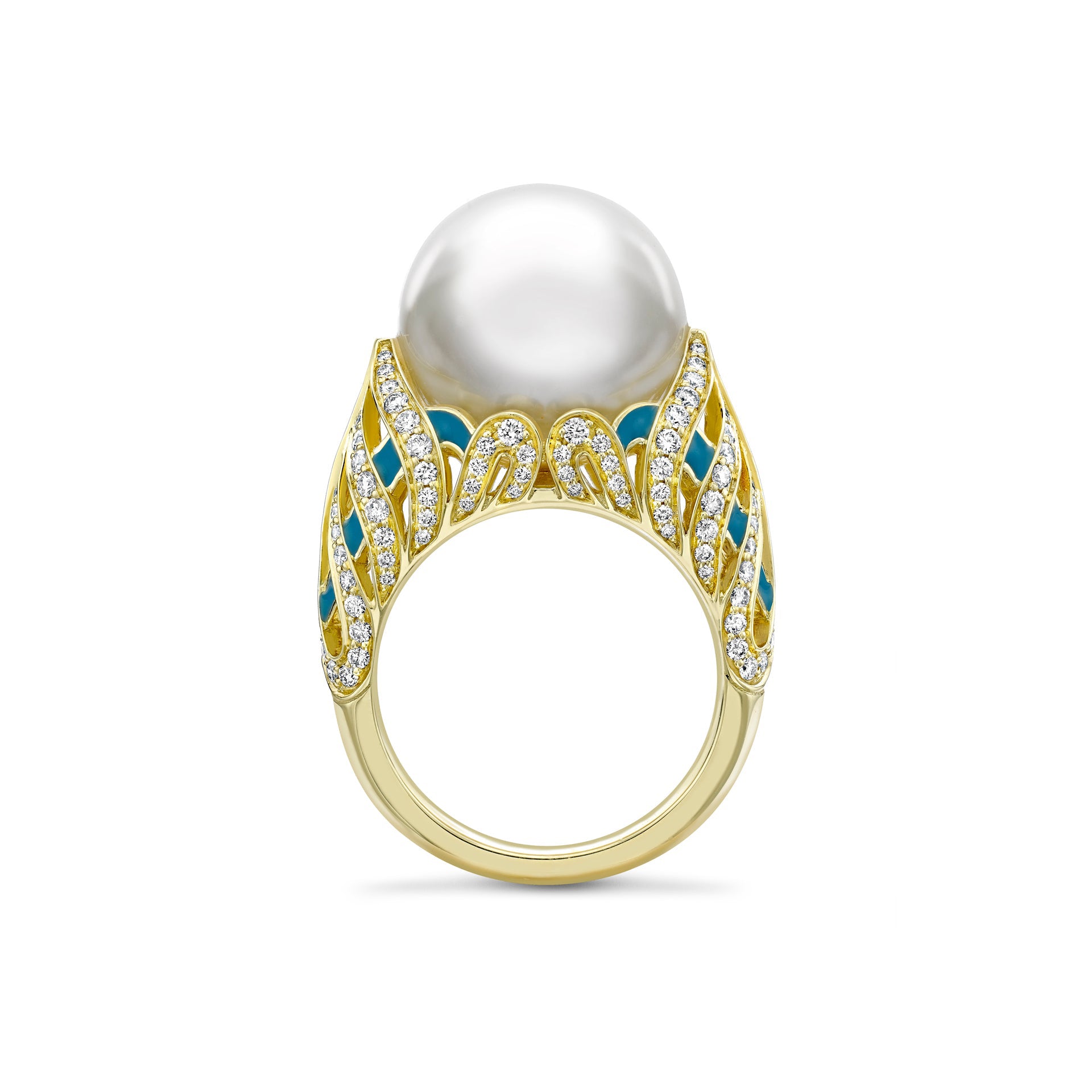 A Family Journey Copenhagen Pearl Yellow Gold Ring