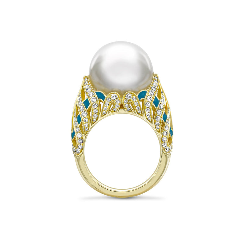 A Family Journey Copenhagen Pearl Yellow Gold Ring