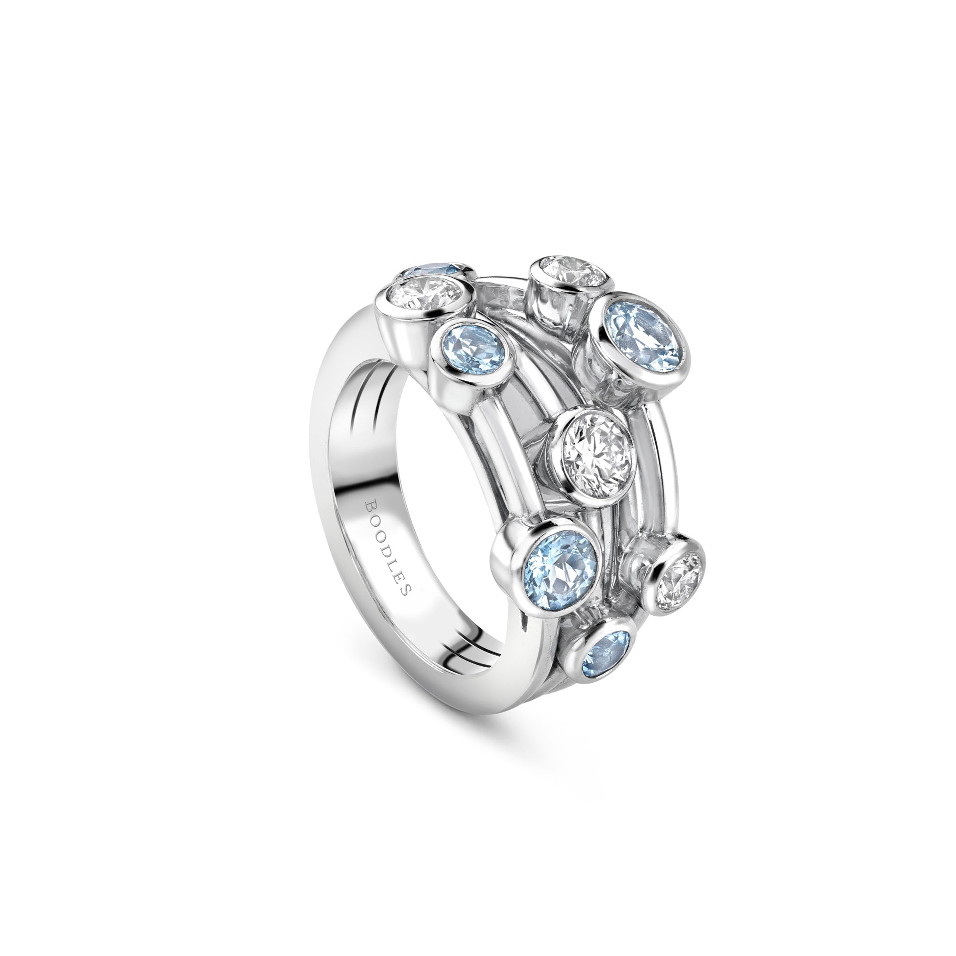 Raindance Classic White Gold Aquamarine Ring