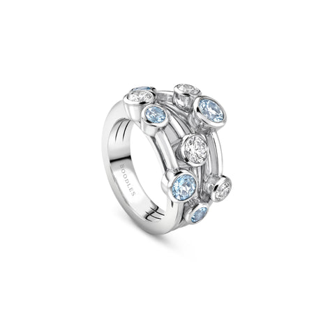 Raindance Classic White Gold Aquamarine Ring
