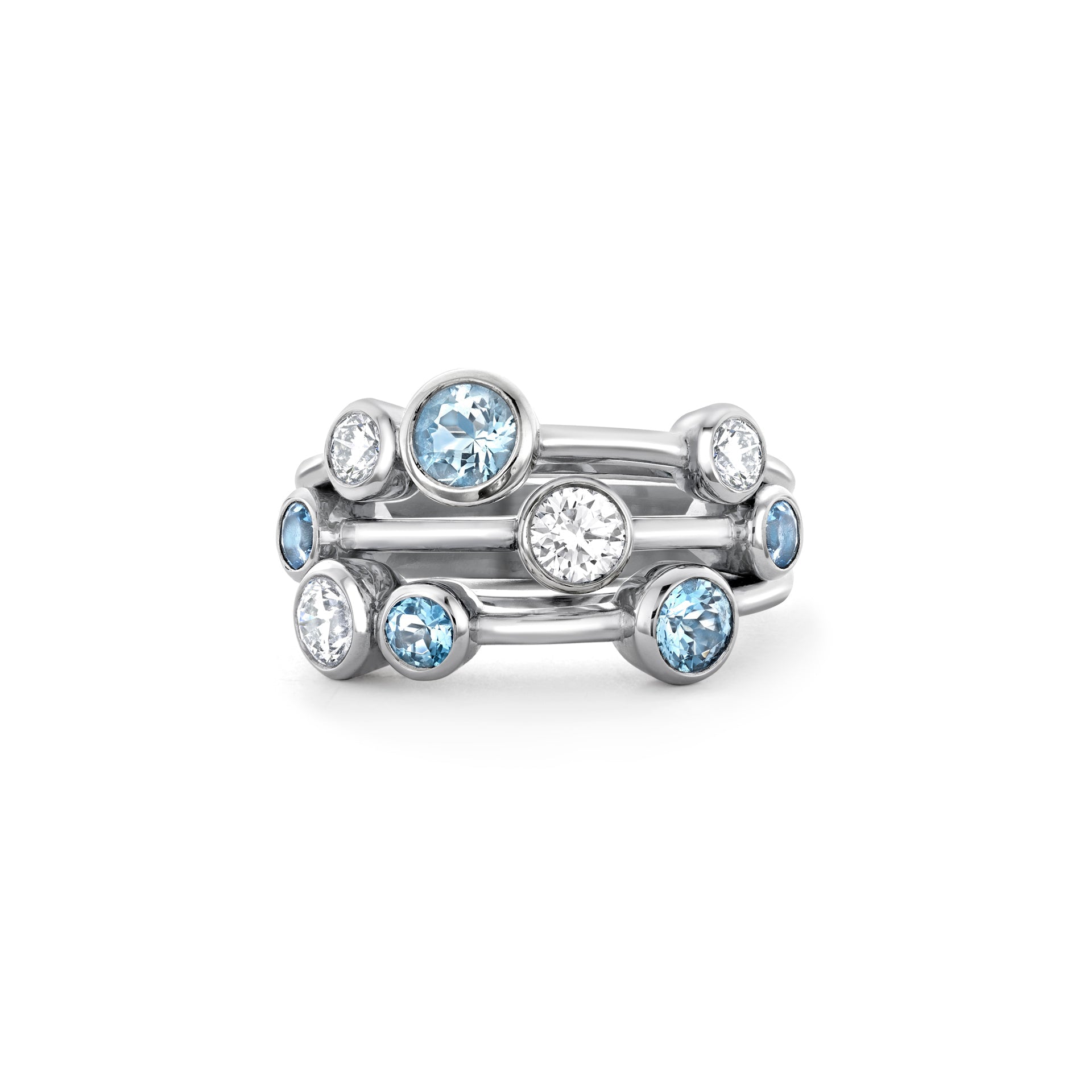 Raindance Classic White Gold Aquamarine Ring