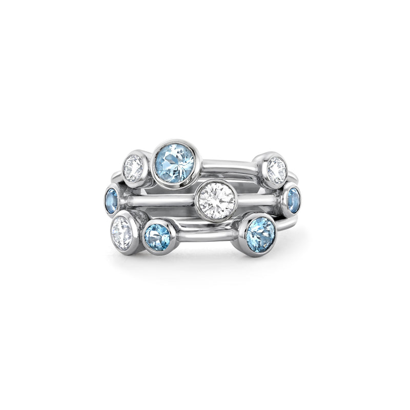 Raindance Classic White Gold Aquamarine Ring