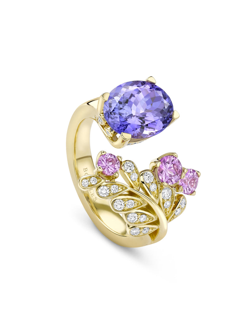 A Family Journey Provence Tanzanite Yellow Gold Ring